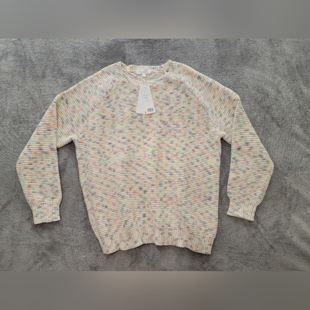 NWT Adyson Parker Knit Confetti Crew Neck Sweater Sz XL